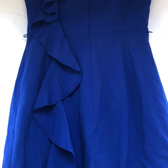Calvin Klein Royal Blue Ruffled Accent Dress - Picture 7 of 8